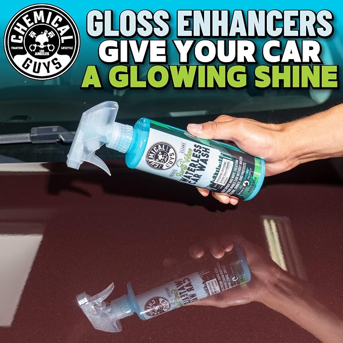 Chemical Guys, Swift Wipe Waterless Car Wash Spray, High Lubrication, 16 oz | Spray and wipe to clean and shine paint, glass and wheels with no water, a slick gloss for quick washes anywhere