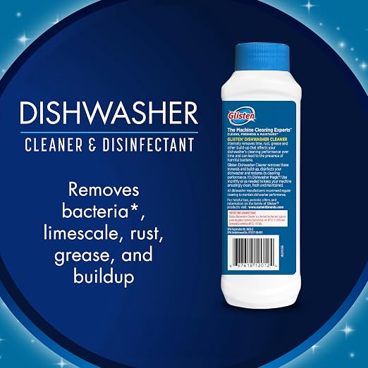 Glisten Dishwasher Magic Machine Cleaner and Disinfectant 2-Pack, Dishwasher Detergent Booster and Garbage Disposer Foaming Cleaner Pack