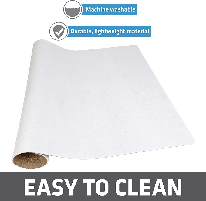 Drymate Jumbo XL Dish Drying Mat (19”x24”), Low-Profile, Super Absorbent, Quick Dry Fabric, Waterproof & Slip-Resistant, for Kitchen Counter, Trimmable, Easy to Clean (USA Made)(White)