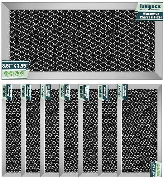 2Pcs Microwave Charcoal Filter Replacement for GE JX81H WB02X10956, Microwave Filter Replacement 8.67" x 3.95" Air Carbon Filter