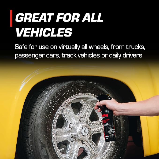Holley Wheel Clean - All Wheel Cleaner & Brake Dust Remover - High-Performance Car Care, Spray on and Dissolve Grime - Acid-Free Formula for Tires - 16 oz.