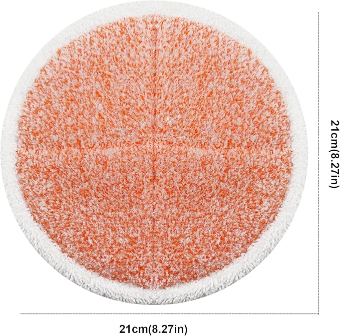 Spinwave Mop Pads Replacement Set Compatible with Bissell Spinwave 2039A 2124: 4 Heavy Scrub Pads, 2 Soft Pads, 2 Scrubby Pads by BeiLan (8Pack)