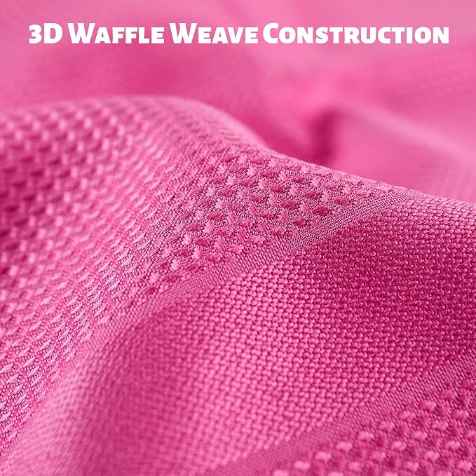 JOYMOOP Microfiber Waffle Weave Cleaning Cloth,Highly Absorbent Kitchen Towels,Quick Drying Lint Free Dish Towels for Kitchen,6 Pack, Mixed Color, 15.7×15.7inch
