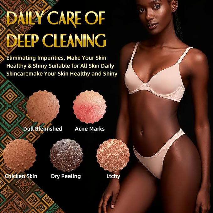 UJFQBH 3 Pieces African Bath Sponge African Net Long Net Bath Sponge Exfoliating Shower Body Scrubber Back Scrubber Skin Smoother,Great for Daily Use (Pink,Yellow,Purple)