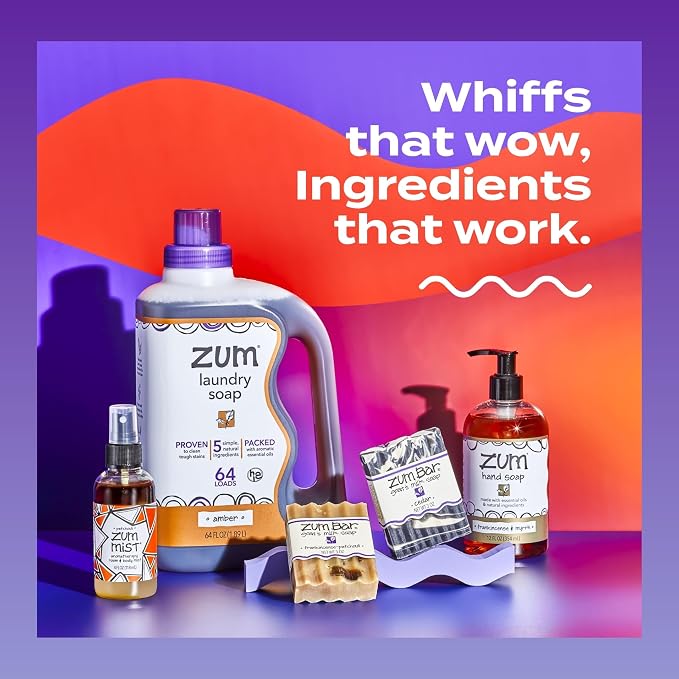 Indigo Wild Zum All-Purpose Cleaner - Natural Multipurpose Cleaner Made with Essential Oils, Baking Soda & More - Sea Salt, 16 fl oz