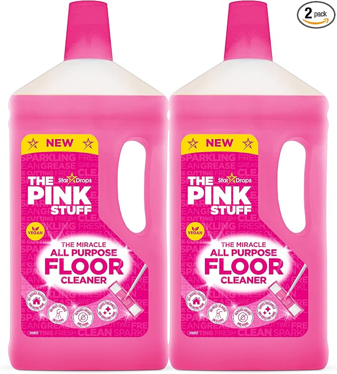 Stardrops - The Pink Stuff - The Miracle All Purpose Floor Cleaner - Pack of 2, 67.6 Fl Oz