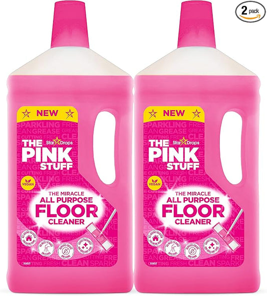 Stardrops - The Pink Stuff - The Miracle All Purpose Floor Cleaner - Pack of 2, 67.6 Fl Oz