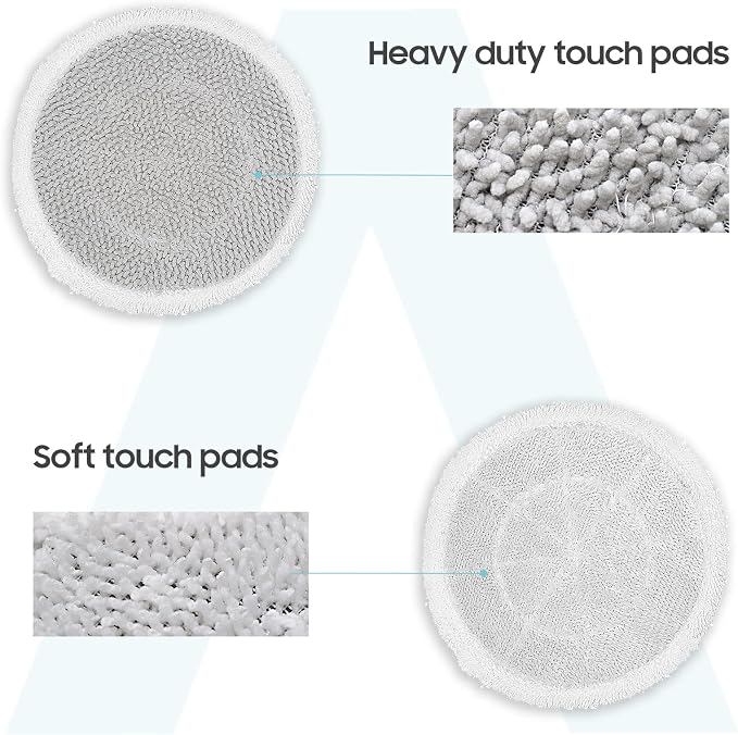 AIR U+ 8 Pack Multifunctional Steam Mop Pads for Shark Steam & Scrub Mop | Washable Steam Mop Pads for Various Floor Type, for Shark S8201 S8001 S7001 S7201 S7000AMZ S7000 S7005 S7020 S7001C Steam Mop