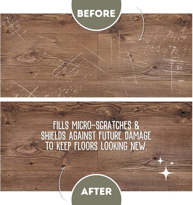 Quick Shine Hardwood Floor Luster 64 oz-4 Pk, Natural Looking Shine | Plant Derived Carnauba Polish, Renew & Protect, Streak & Haze Free, Non-slip, pH Neutral, No PFAS, EPA Safer Choice