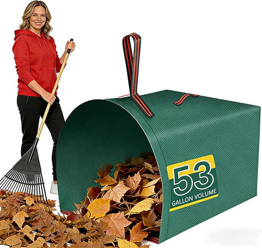 53 Gallon leaf bags reusable yard waste bags leaf bag,It can be used to Cleaning fallen leaves, weeds, and yard trash,toys and camping supplies, or for moving