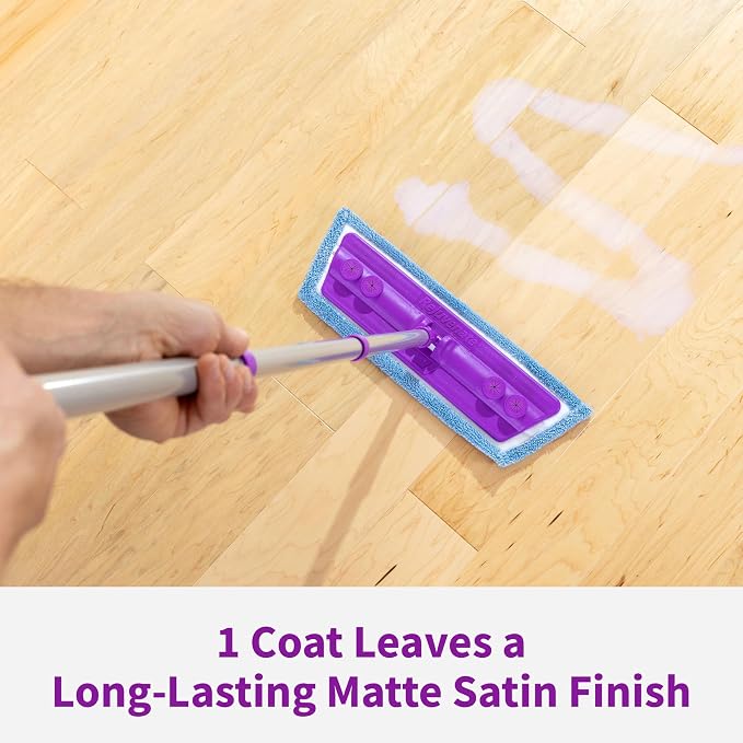 Rejuvenate Professional Wood Floor Restorer Fills Scratches, Seals And Protects Wood Flooring For A Matte Satin Finish, 1 Gallon | 1-Coat Application Fills Scratches, Shines & Protects Hardwood Floors, Leaves A Satin Finish, Safe For Pets & Kids