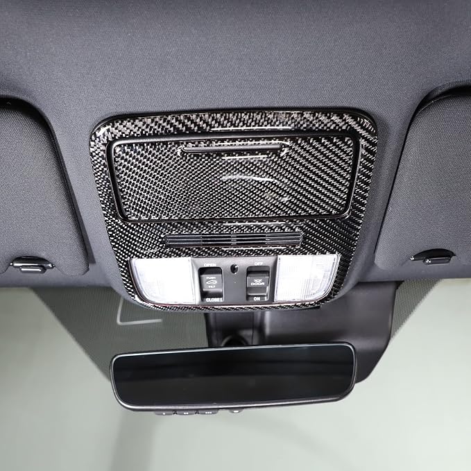 Sunroof Switch Panel Sticker, Interior Roof Dome Light Lamp Trim Cover Framefor for Honda Pilot LX Sport 2019-2022 (Front Reading Light Panel Sticker)