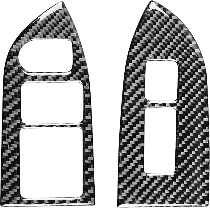 Real Carbon Fiber Trim for Subaru Accessories | for BRZ/Scion FR-S/Toyota 86 2016 2017 2018 2019 2020 Window Lift Button Panel Interior Thick Overlay Decal