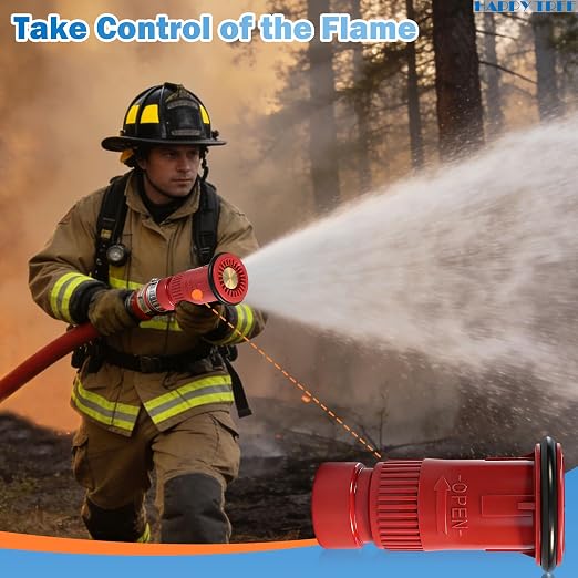 Happy Tree 1" NPSH Fire Hose Nozzle Thermoplastic Fire Equipment 22 gpm