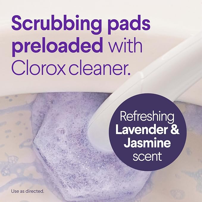 Clorox Scentiva ToiletWand Refills, Lavender and Jasmine, 20 Count