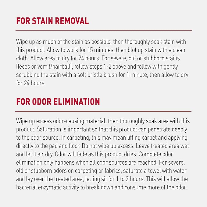 Nature’s Miracle Advanced Cat Stain & Odor Eliminator, Severe Mess, 32 oz | Enzymatic Cleaner Eliminates the Toughest Cat Messes, For Use on Multiple Surfaces, Safe For Pets and Home*, Fresh Scent