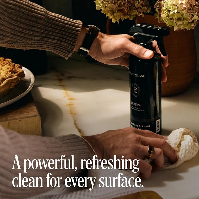 Preston Lane Luxury All-Purpose Cleaner, Highrise Scent | Bio-Based Multi-Surface Spray | Streak-Free Finish, Lifts Dirt, Smudges & Grease | Vegan & Cruelty-Free