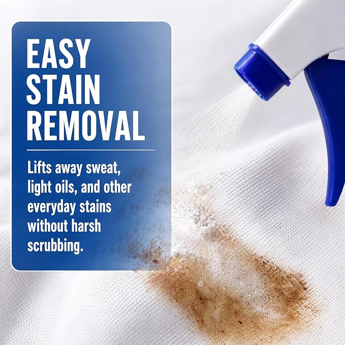 Bed Sheet & Mattress Stain Remover Spray – Removes Urine, Blood & Bodily Fluid Stains from Linens, Upholstery, Fabric & Carpet – Spot Cleaner with Brush for Light Stains, Pillow & Couch, 500ml