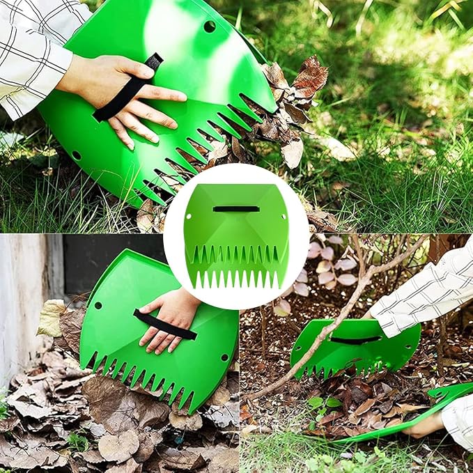 Garden Scoop Leaves - Leaves Scoops Hand Rakes | Lightweight Leaves Grabber Claws | Sturdy Ergonomic Grip Leaves - Lawn Debris Trash Pick Up Tool | Hand Held Rakes Garden for Lawn