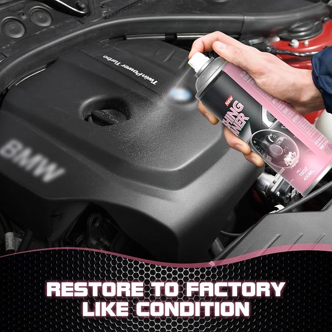 DONKEYPRO Car Interior Cleaner, Polishing Cleaner Detailer Spray for Vehicle Detailing, 450ml Aerosol 15 fl oz with Iron Can (3-Pack)