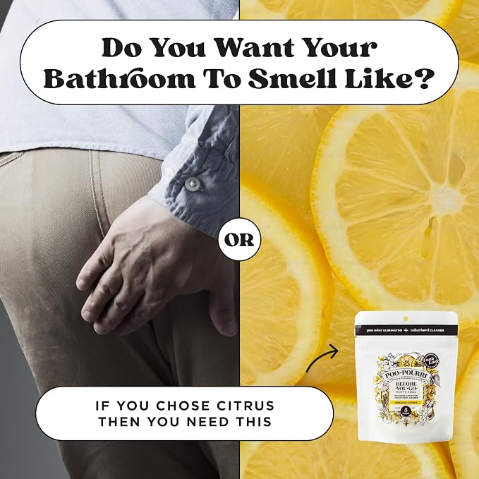 Poo-Pourri Before-You-Go 2-in-1 Toilet Potty Pods, Original Citrus, 5 Ct, Bathroom Odor Deodorizer and Toilet Cleaner with Essential Oils, Lemon, Bergamot and Lemongrass Scent (Pack of 4)