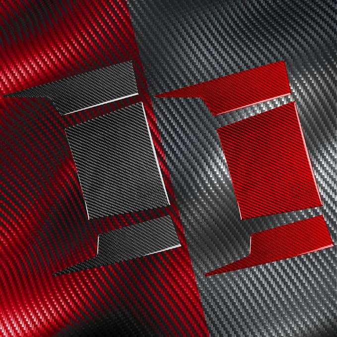 Storage Set Stickers Fit for Toyota 4Runner(N210) 2003-2009 | for 4 Runner SR5/Sport Edition/Limited | Real Carbon Fiber | Center Console Storage Cover Trim Set | Thick Overlay