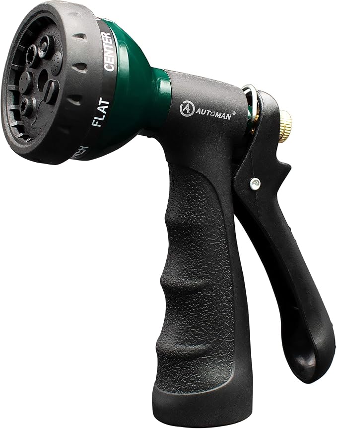 AUTOMAN Garden Hose Nozzle, Metal Water Spray Nozzle