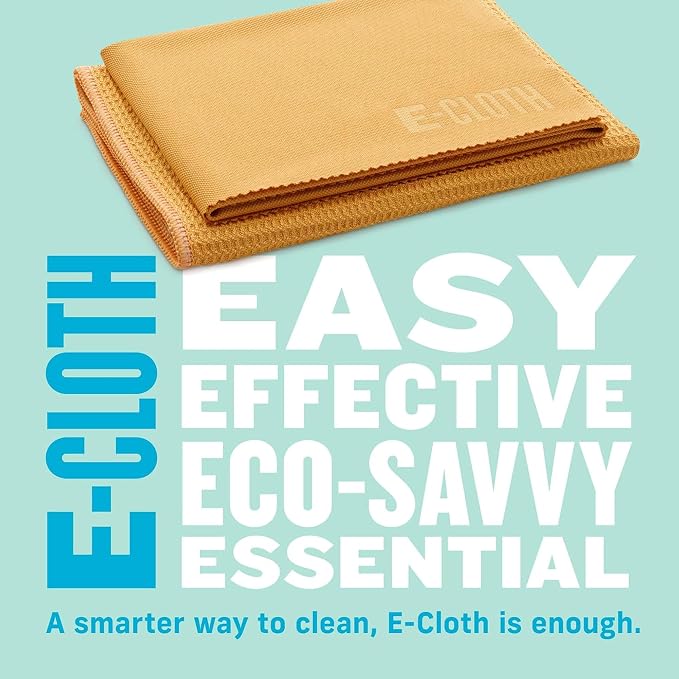 E-Cloth Window and Glass Cleaner Kit, Just Add Water - 1 Kit | Chemical-Free Cleaning - Reusable & Machine Washable Towel, Versatile Use for Mirrors, Cars, & Lenses, Winter Green