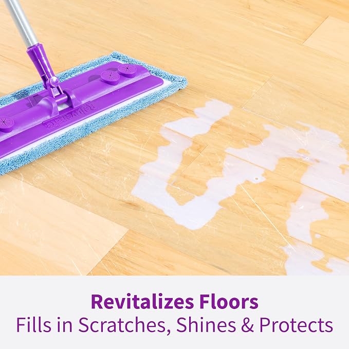 Rejuvenate All Floors Restorer, Fills Scratches, Shines & Protects, 2 Pack | 1-Coat Application Fills Scratches, Shines & Protects, Safe on Sealed Hardwood, Laminate, Vinyl, & Tile, Safe For Pets & Kids