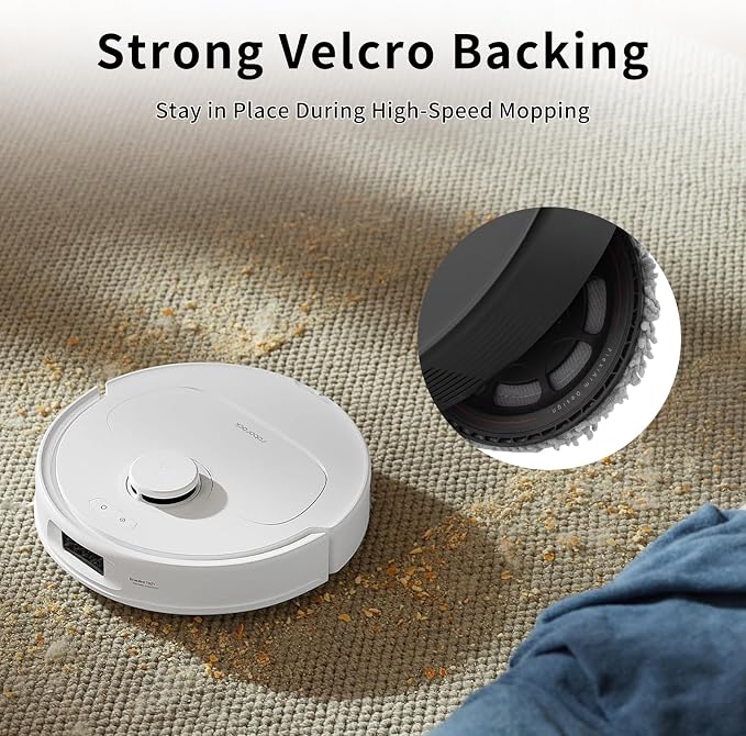 16 Pack Washable Mop Pads Replacement Compatible with Roborock Qrevo Series(Qrevo/S/Pro/Plus/Master/Slim/Curv/Edge/MaxV/Curv S5X/Edge S5A/S5V),Saros 10R, QV35A, QV35S Robot Vacuum