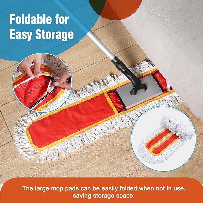 36" Microfiber Mop Pads 2 Pieces Just Fit CLEANHOME Industrial Dust Mop: B08R3F1ZZM,Red | Just Fit CLEANHOME Industrial Dust Mop: B08R3F1ZZM,B0GL7WQZBY,B0GL7R3KKP,B08R3H69ZB