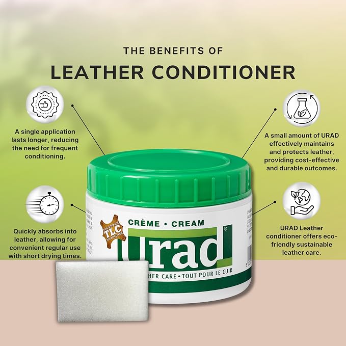 Leather Conditioner 7oz (200g) Green – Compact, Color-Revitalizing Leather Care for Green Shoes, Bags, Jackets, and Accessories