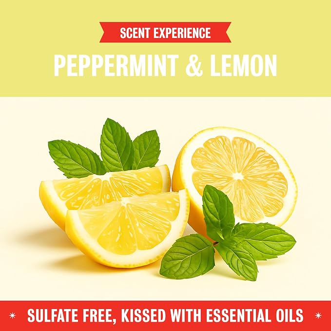 Rebel Green Natural All-Purpose Cleaning Spray - Plant-Derived Multi-Surface Cleaner with Essential Oils for Kitchen, Bath, Countertops and More - Peppermint & Lemon Scent - 16 oz - 1 Pack