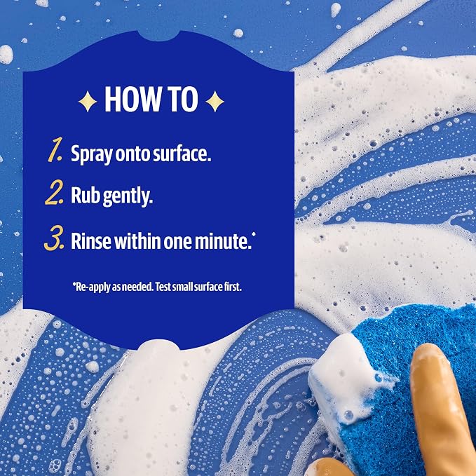 Bar Keepers Friend Soft Cleanser 26 oz + Spray & Foam Multipurpose MORE Spray Cleaner 25.4 oz, Multi Purpose Cleaner Bundle, Removes Grease, Rust Stains, Soap Scum & More in Home & Outdoors