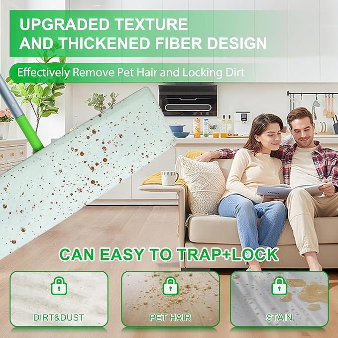 40 Count XL Wet Pads Refills for Swiffer Sweeper XL Mop | Disposable X-Large Wet Mopping Cloths, Multi-Surface Floor Cleaning, Good Solution for Pet Hair (Mop not Included)