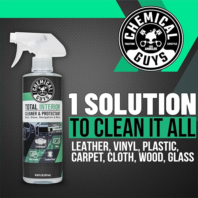 Chemical Guys, Total Interior Cleaner & Protectant, New Car Smell, 1 Gallon | Cleans leather, vinyl, plastic and glass in one step with a fresh new car scent and a factory-style finish