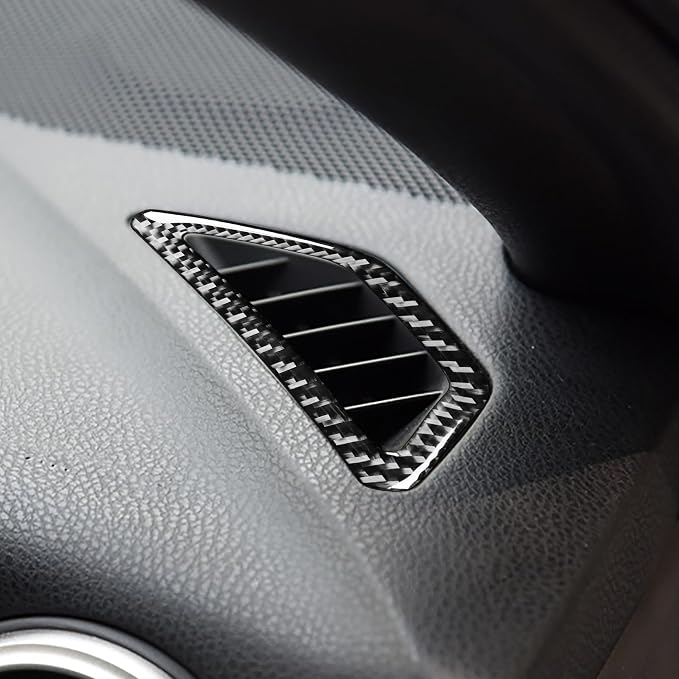 Real Carbon Fiber Trim for Subaru Accessories | for BRZ/Scion FR-S/Toyota 86 2016 2017 2018 2019 2020 Dashboard Side Air Outlet Vent Panel Interior Thick Overlay Decal