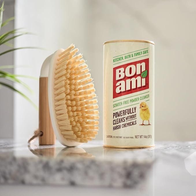 BON AMI Powder Cleanser for Kitchens & Bathrooms - All types of Surfaces, Cleans Grime & Dirt, Polishes Surfaces, Absorbs Odors (12 Pack)