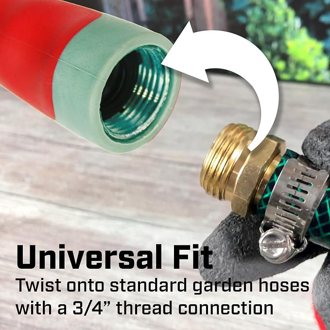 Chapin USA 4693: High Temp, Hot Water Pistol Grip Spray Nozzle with Threaded Connection, Stream Spray for Cleaning, Washing Cars, Watering and Outdoor Jobs, Red/Black