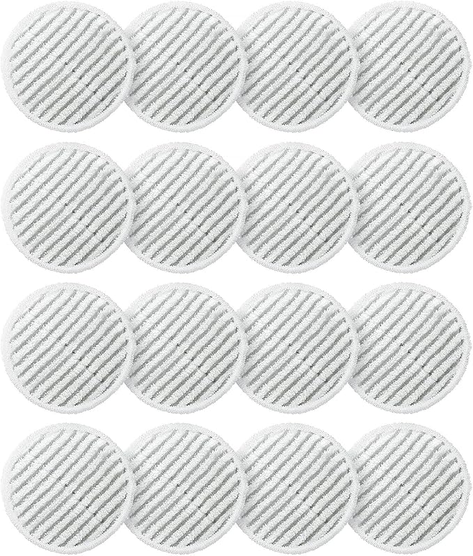 AIR U+ 16 Pack Steam Mop Replacement Pads for Shark Steam & Scrub Mop | Washable Steam Mop Pads for Various Floor Type, for Shark S8201 S8001 S7001 S7201 S7000AMZ S7000 S7005 S7020 S7001C Steam Mop