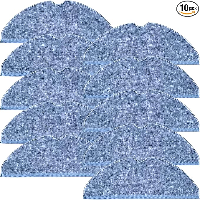 S7 Vacuum Mop Replacement Pads for Xiaomi Roborock S7 Roborock S7+ Roborock S7 MaxV Roborock S8/S8+ Roborock S7 MaxV Plus Roborock T7S T7 plus T7S plus Robot Vacuum,10 Pack Microfiber Mop Pads