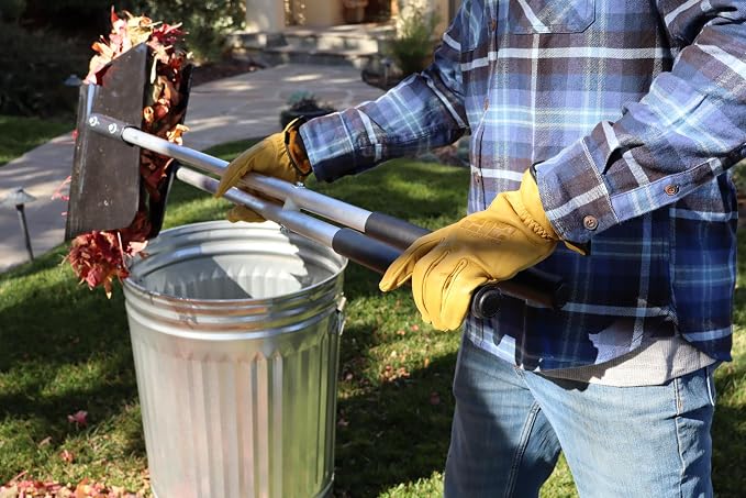 Leaf and Yard Waste Pickup Tool - Cushion Grip, Clean-up Twigs, Leaves, Clippings, and More (61287)