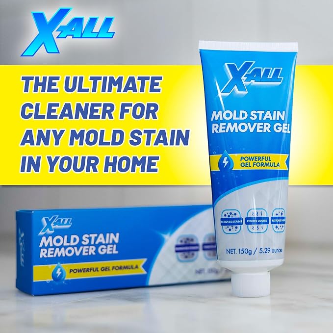 X-ALL Mold Stain Remover – Heavy Duty Cleaner for Bathroom Grout, Tile, Shower & Washing Machine Seal, 150g