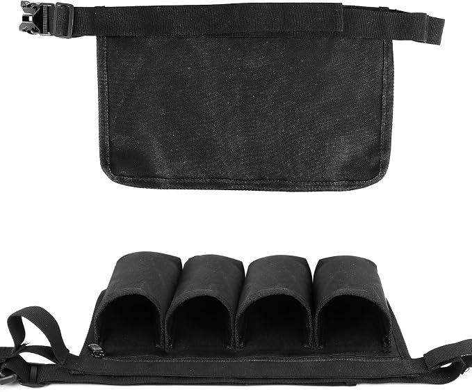 Tool Pouch, Waist Tools Bag Belt, Bottle Holster, Heavy Duty Working Tool Apron for Janitorial, Custodial, Housekeeping, Cleaning (F)