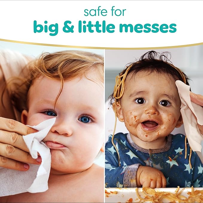 Pampers Sensitive Baby Wipes, Clinically Proven, Fragrance Free, Unscented, Water Based, Hypoallergenic, Multi-Use, Hand Wipes 504 Wipes Total (6X Flip-Top Packs) [Packaging May Vary]