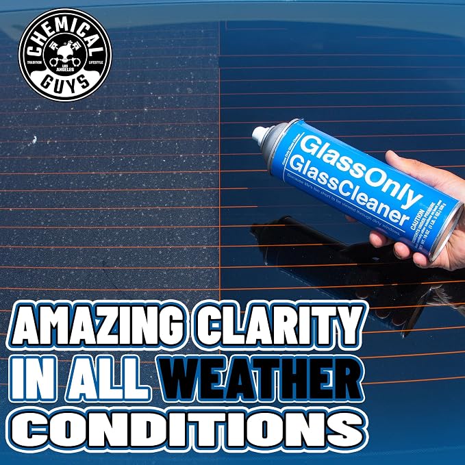 Chemical Guys, Foaming Glass & Window Cleaner, Ammonia-Free Spray, 19 oz | Clinging foam clears fingerprints, smoke film and road grime from glass, mirrors and screens, ammonia-free