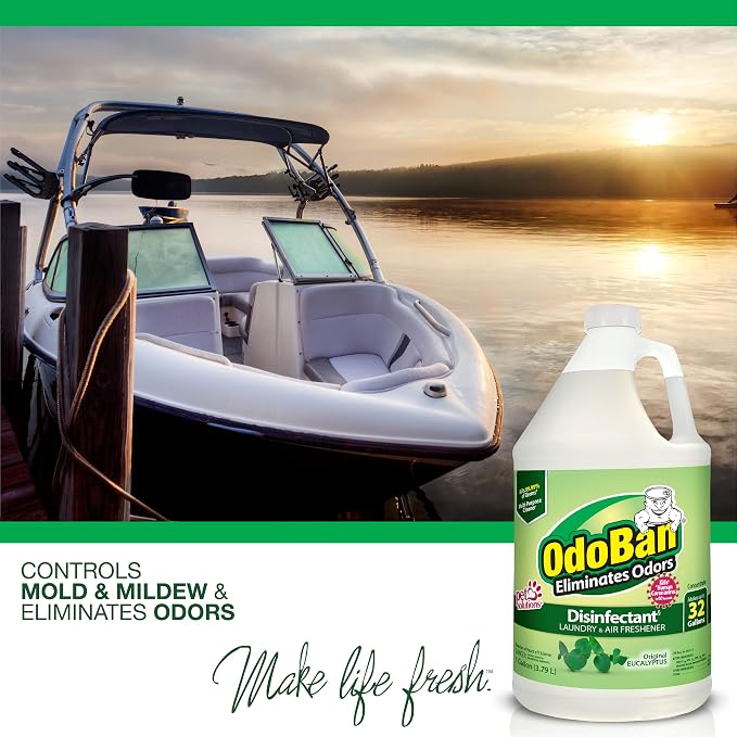 OdoBan Disinfectant Odor Eliminator and All Purpose Cleaner Concentrate, Original Eucalyptus Scent, 1 Gallon