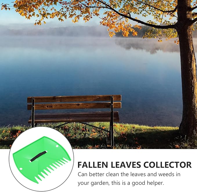 INOOMP Leaves Cleaning Rake Snow Sweeping Clip Plastic Fallen Leaves Collector Tool for Garden and Lawn Care for Yard Debris Removal