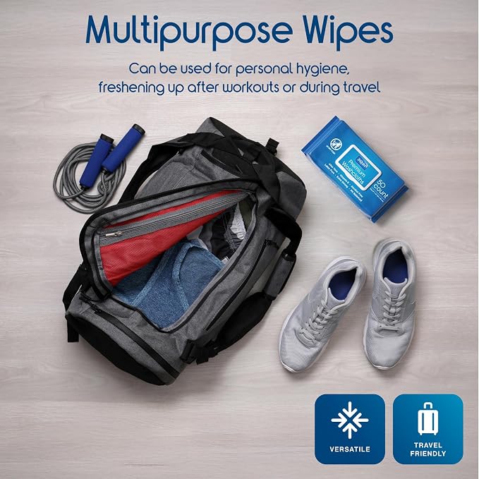 Inspire Adult Wet Wipes, Wash Cloths | Adult Wipes for Incontinence & Cleansing for Elderly, 8"x12" (500CT (10 PACKS OF 50))