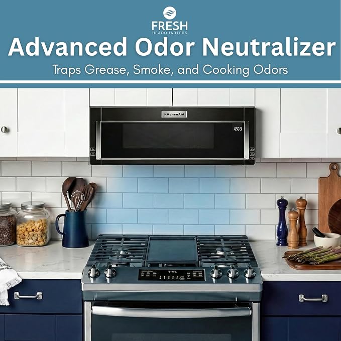 Notched Activated Carbon Microwave Hood Filters - Replacement Filter Compatible for Whirlpool OTR & KitchenAid Models (W1128298) - Microwave Charcoal Filter - 9.75" x 7.25", 2-Pack - Made in USA